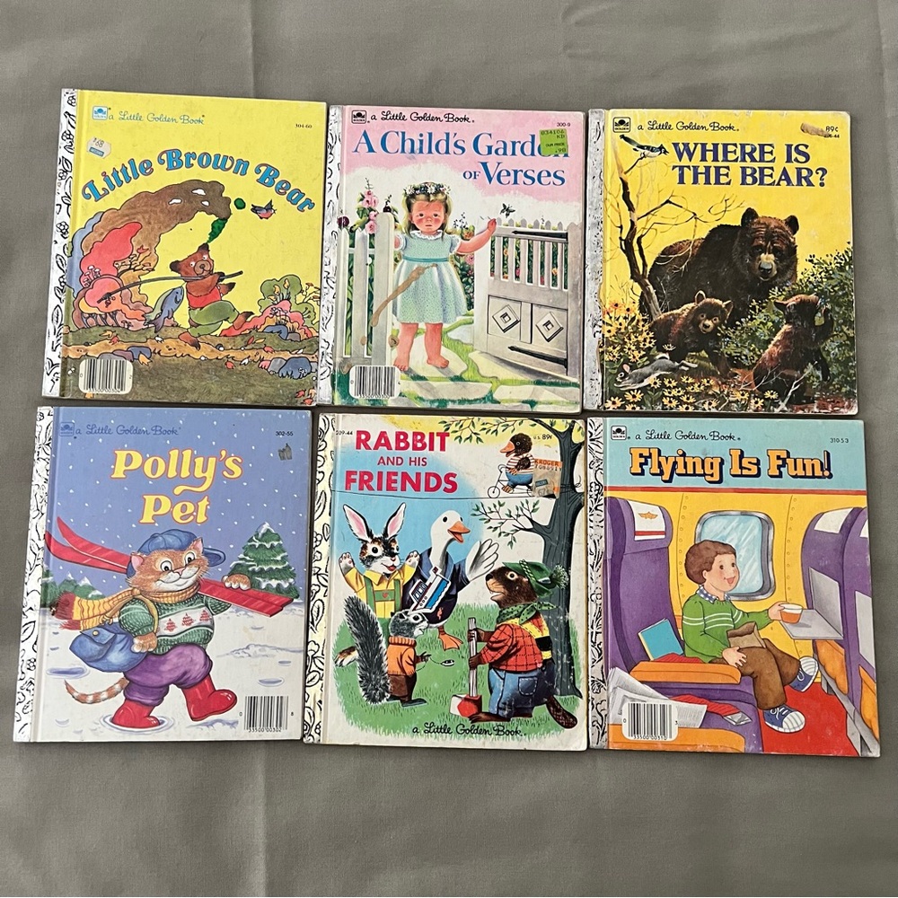 Little Golden Books Vintage Lot of 6